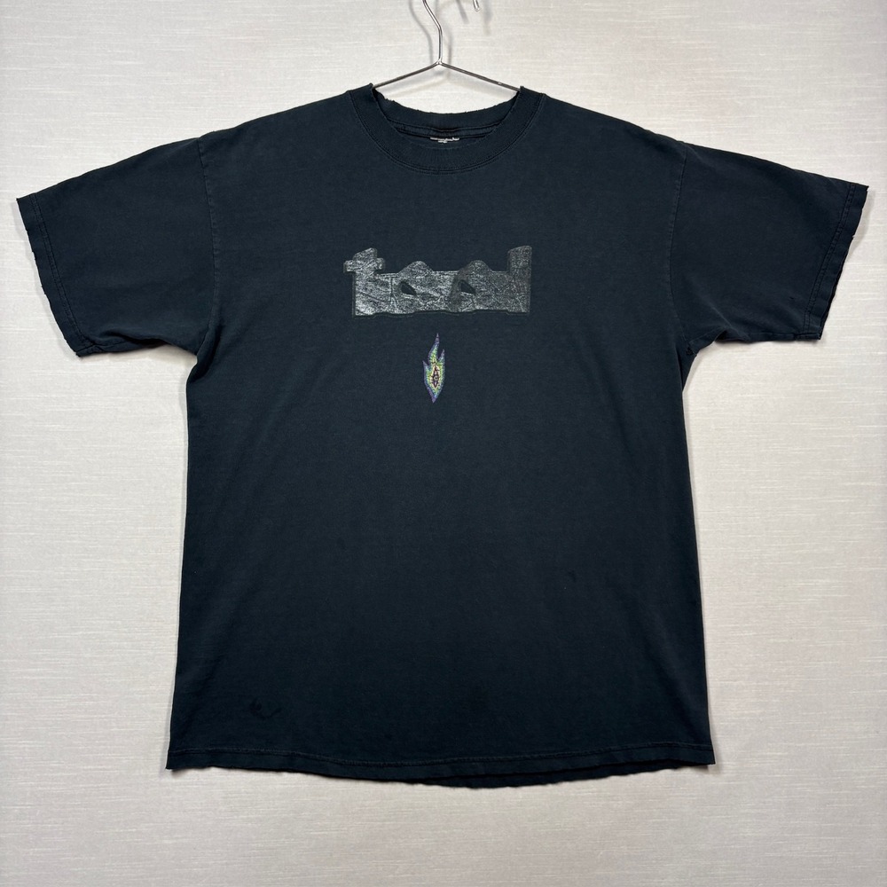 Vintage Tool Band Shirt Men‎ Large Black Lateralus Faded Worn Holes Thrashed